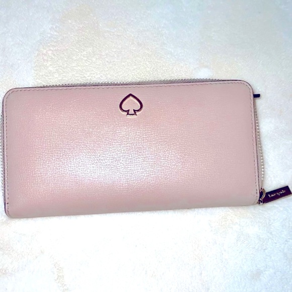 kate spade Handbags - kate spade Pink Zip-Around Leather Wallet